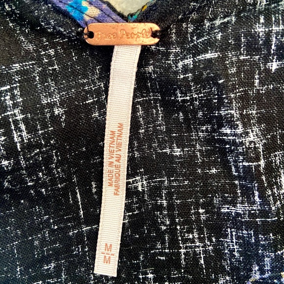 Free People Dress, Sleeveless, Black Floral, Medium, NWOT - Picture 5 of 6